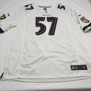 Baltimore Ravens NFL Nike On Field C.J. Mosley #57 Jersey White Men’s XXL